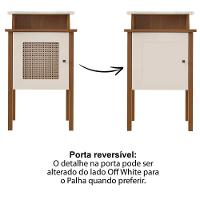 Mesa De Apoio Mdf Sala 43 Cm 4677 Cinamomo Off White Arly Cinamomo Off White