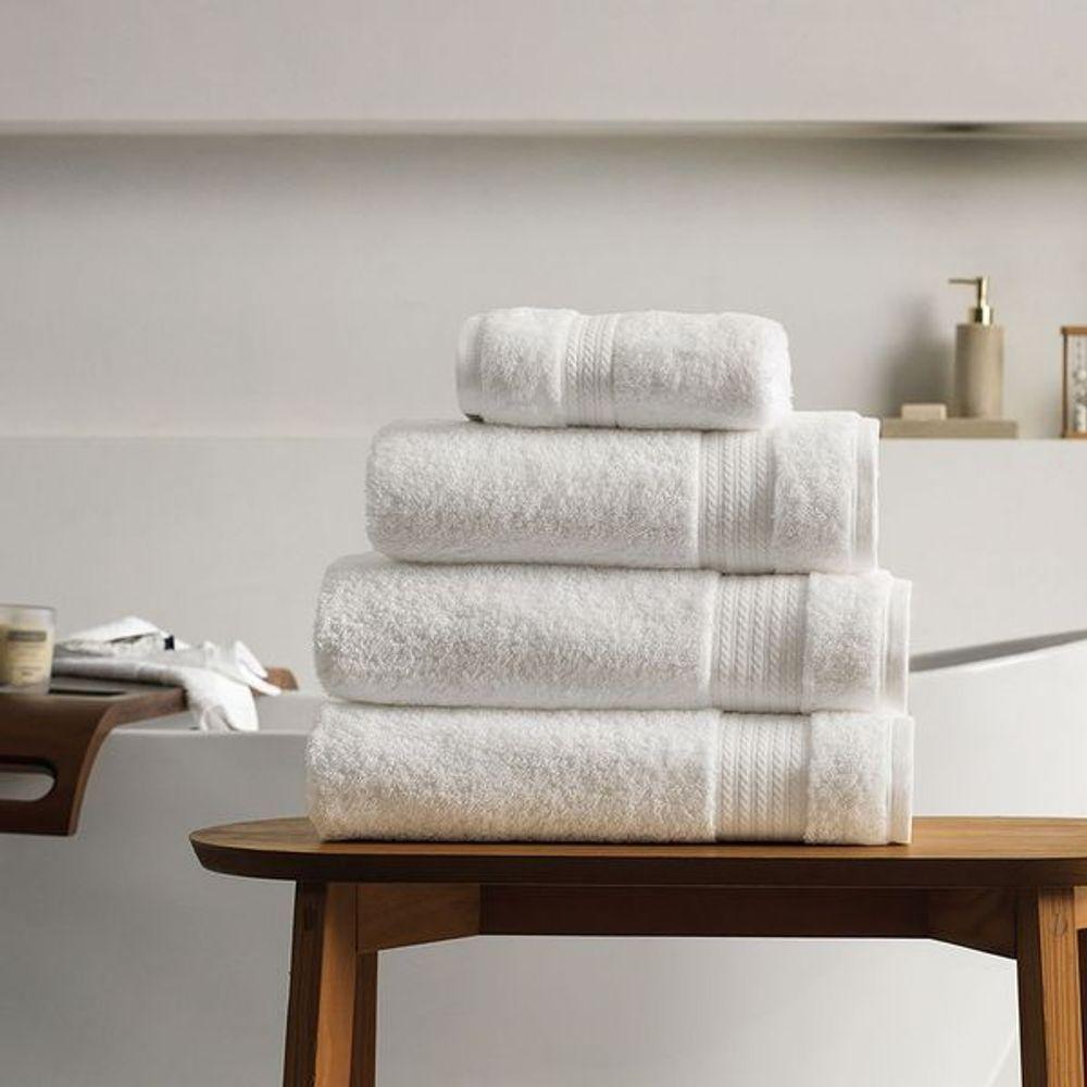 Toalha De Lavabo/visita Fio Penteado 100% Algodão Magna Branco - 2