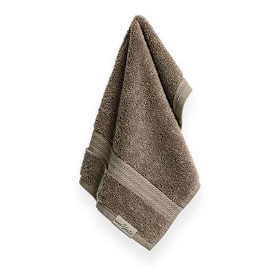 Toalha De Lavabo/visita Fio Penteado 100% Algodão Magna Gris