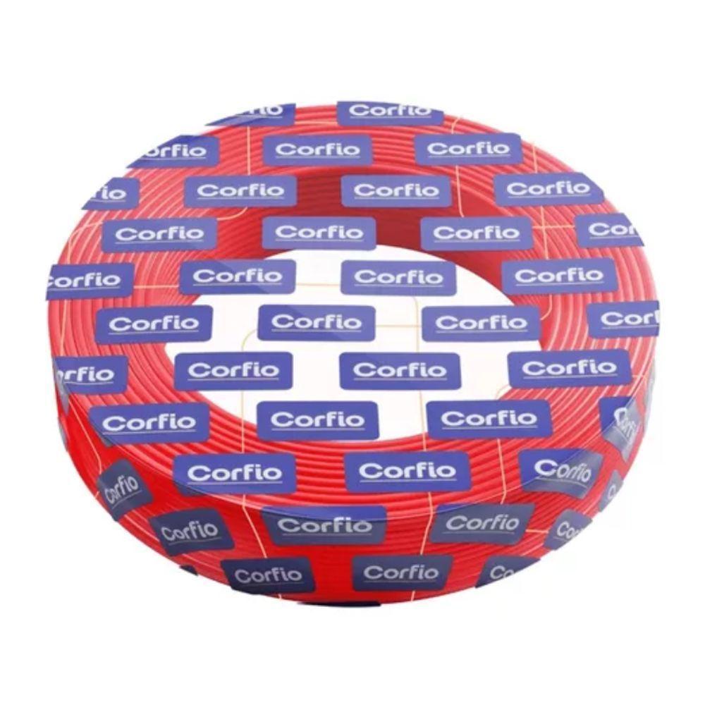Rolo Com 100m De Cabo De Cobre 750v 6mm² Vermelho - Corfio - 1