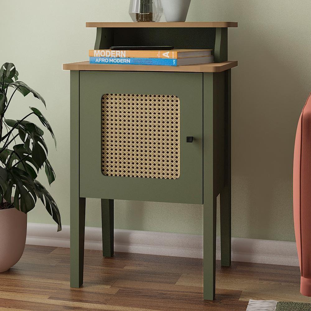 Mesa De Apoio Mdf Sala 43 Cm 4533 Menta Carvalho Arly Menta Carvalho - 2