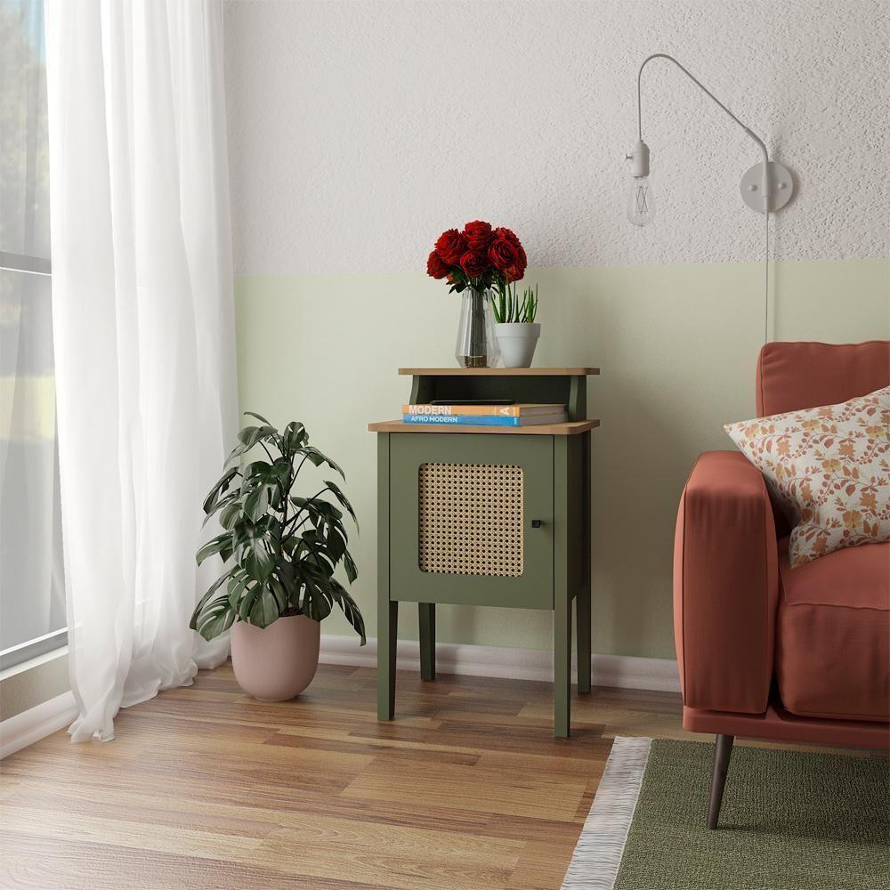 Mesa De Apoio Mdf Sala 43 Cm 4533 Menta Carvalho Arly Menta Carvalho - 8