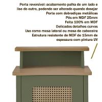 Mesa De Apoio Mdf Sala 43 Cm 4533 Menta Carvalho Arly Menta Carvalho - 5