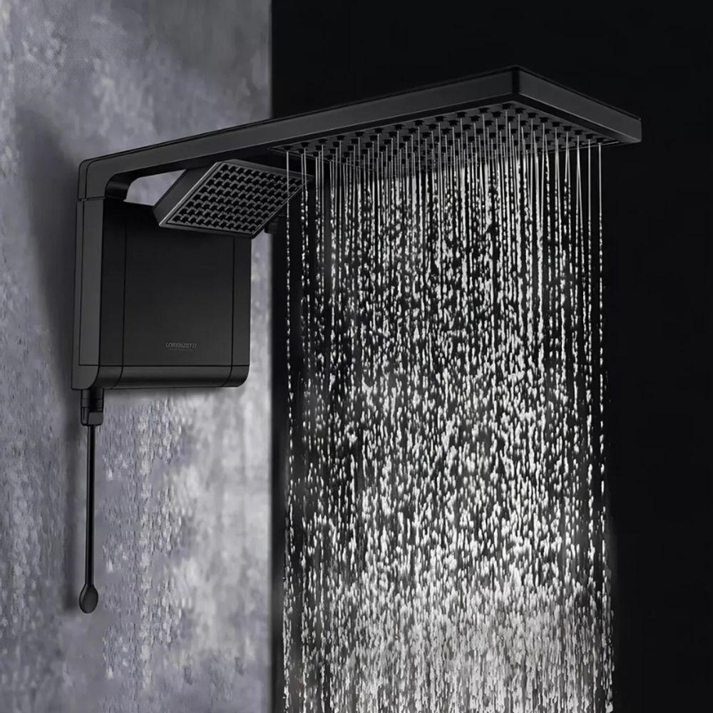 Chuveiro Acqua Duo Preto Fosco 7800w Lorenzetti 220V - 3