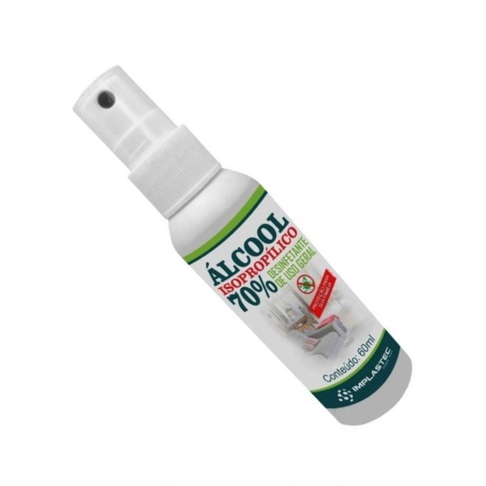 Alcool Isopropilico 70% 60ml Implastec1 Unidade - 1