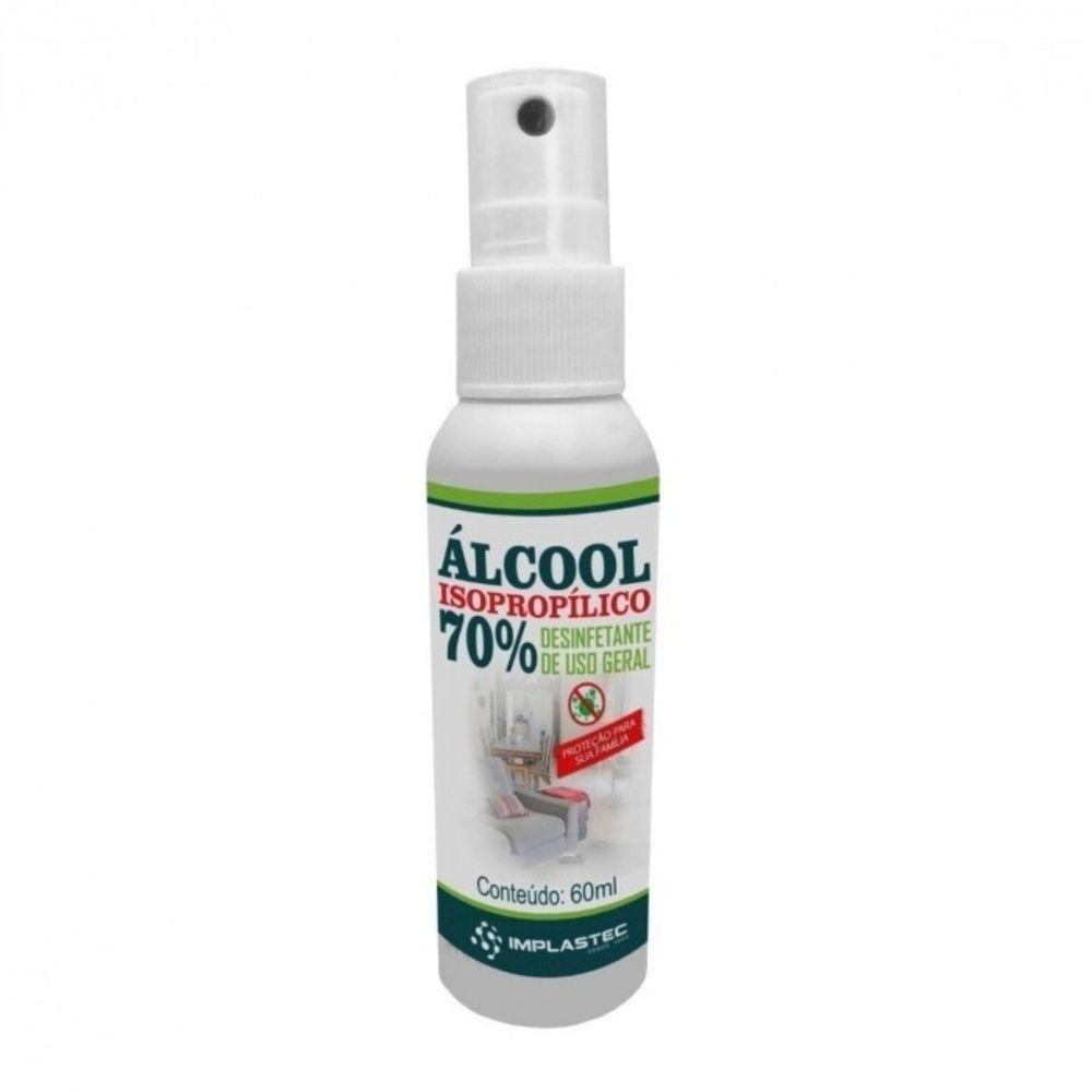 Alcool Isopropilico 70% 60ml Implastec1 Unidade - 2