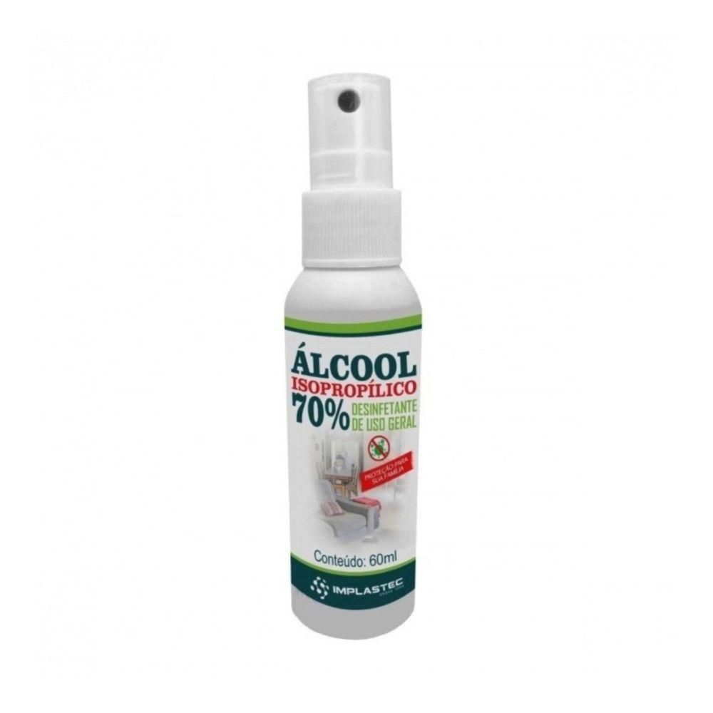 Alcool Isopropilico 70% 60ml Implastec1 Unidade - 4