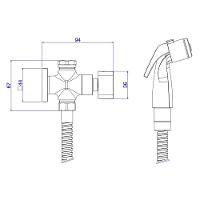 Ducha Higiênica Deca Polo 1984.gl33.act Com Registro E Derivação Gold - 4