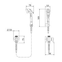 Ducha Higiênica Docol Nova Lóggica Com Registro E Derivação Chrome - 4