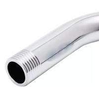 Ducha Chuveiro Aço Cromado 20x20 Slim Suporte Redondo Banheiro Piscina Area Externa Varanda - 3