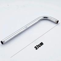 Ducha Chuveiro Aço Cromado 20x20 Slim Suporte Redondo Banheiro Piscina Area Externa Varanda - 5