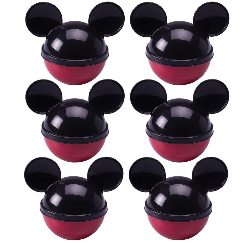 Kit 6 Porta Objetos Lembrancinha Aniversário Mickey 220ml - Plasútil - 1