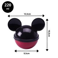Kit Lancheira Minnie Disney Copo 500ml, Sanduicheira E Porta Frutas - Plasútil