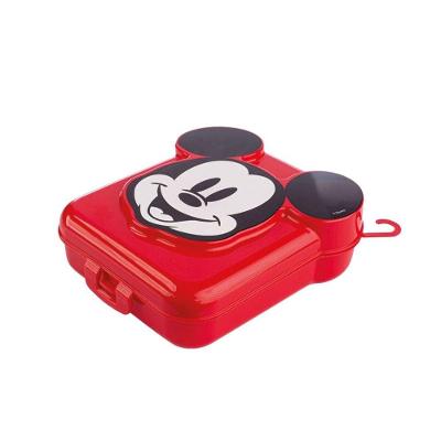 Sanduicheira Mickey Mouse 3d Vermelho Com Tampa 15cm - Plasútil