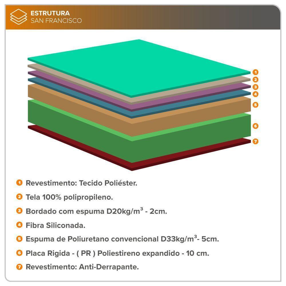 Cama Box Baú King + Colchão San Francisco Ortopédico 193 - 6