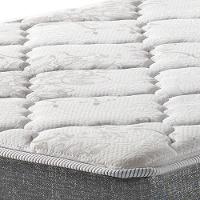 Cama Box Baú Solteiro King + Colchão Molas Ensacadas Miami Cinza Com Preto - 6