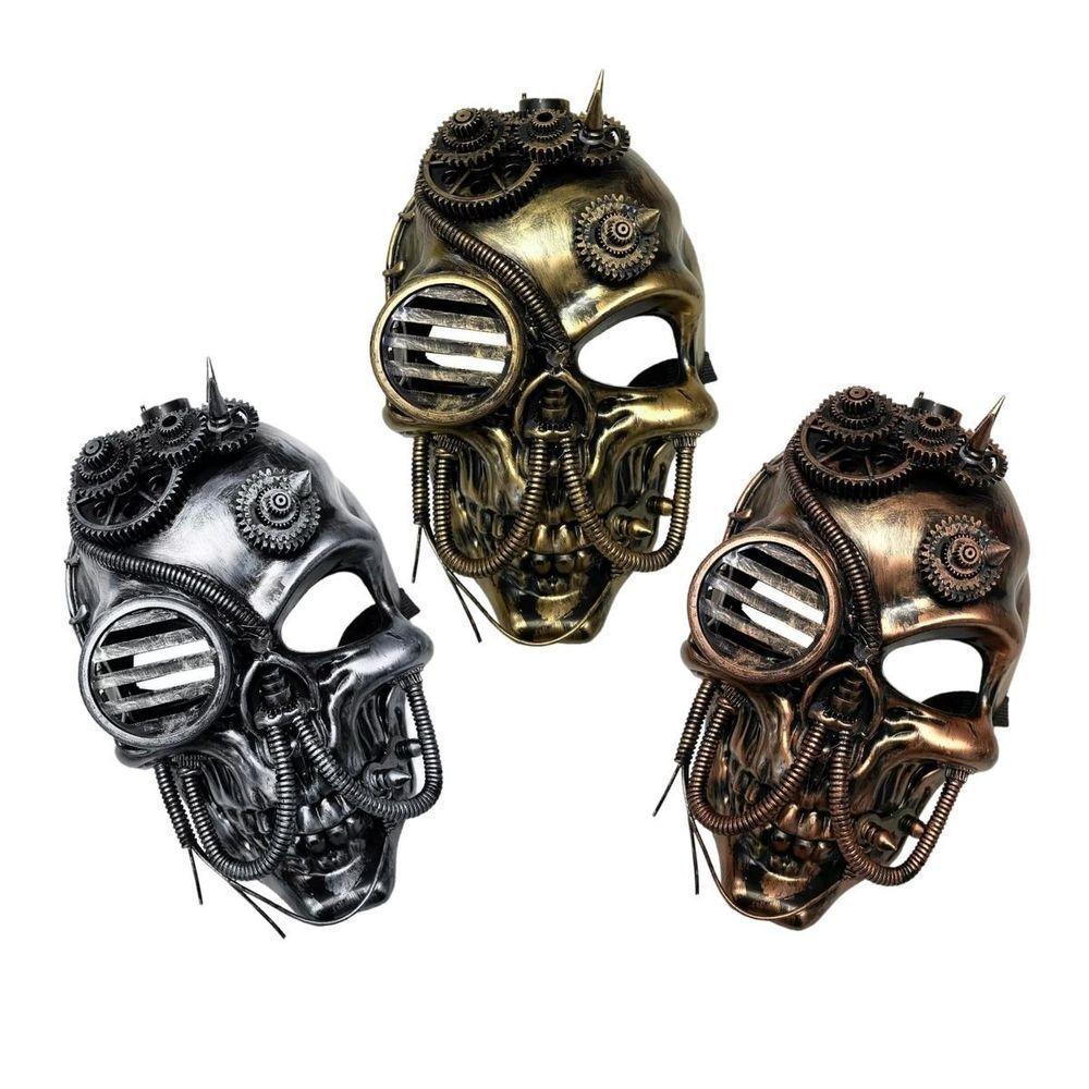 Máscara Caveira Esqueleto Steampunk - 1 Unidade - 1