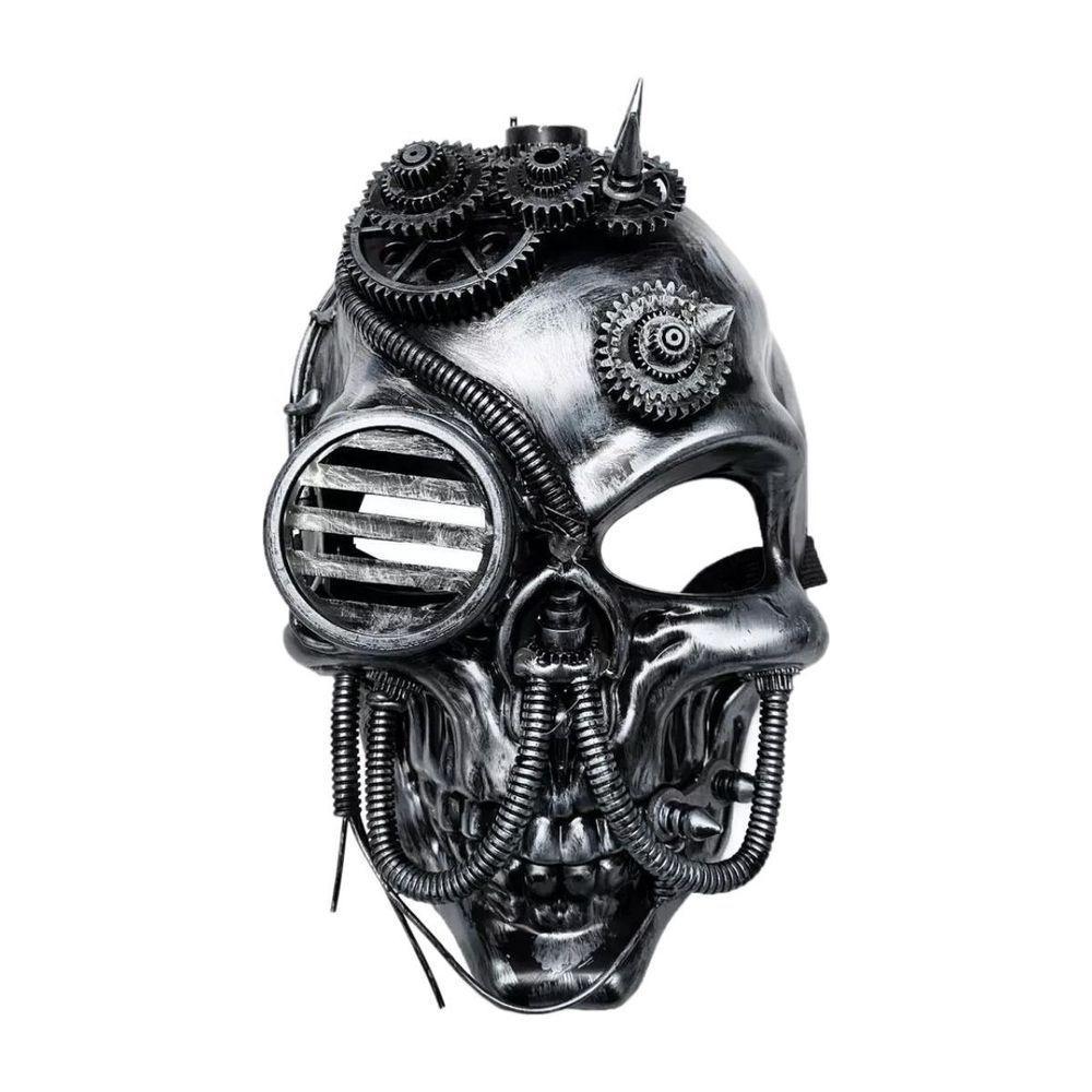 Máscara Caveira Esqueleto Steampunk - 1 Unidade - 4