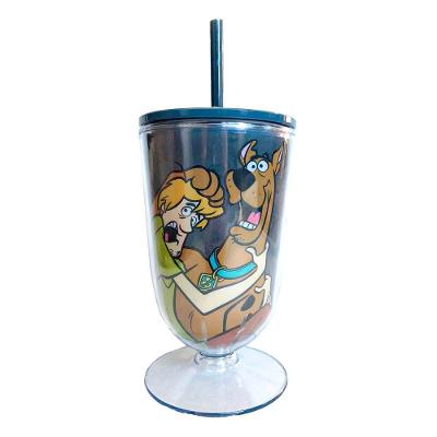 Taça Com Canudo Scooby Doo E Salsicha - 600ml