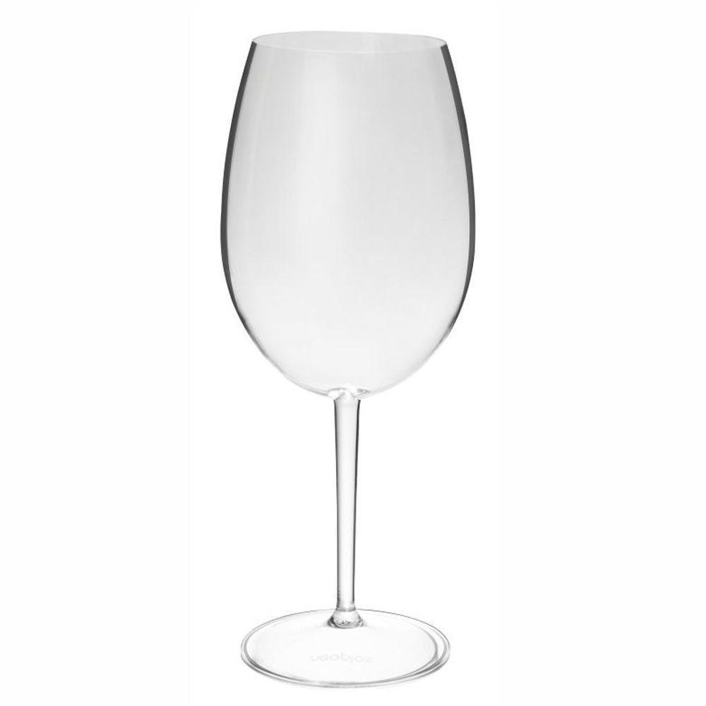 Taça De Vinho Acrílico Transparente Roma Curves 600ml - 6 Un - 4