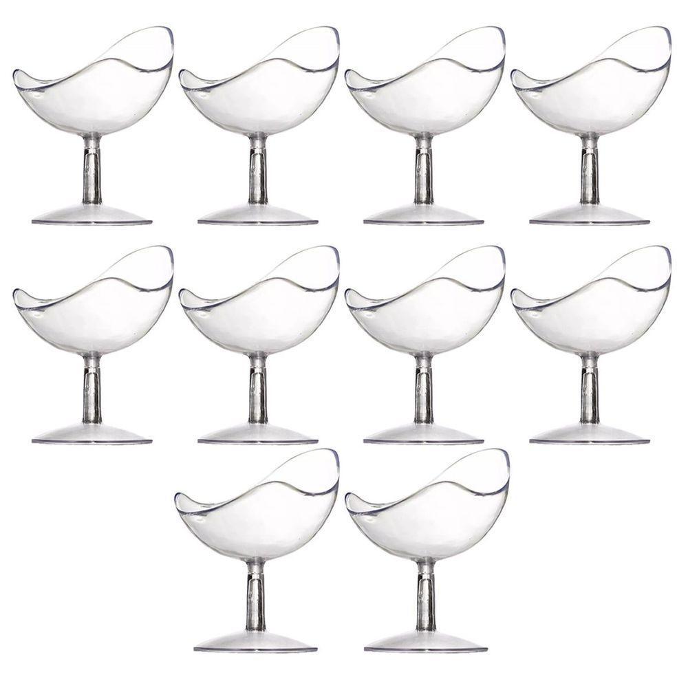 Mini Taça Spotty Acrílico Transparente 30ml - 10 Unidades - 3