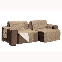 Protetor De Sofá Assento 1,80m Retrátil Mr100% Poliéster - Palha/cáqui - 1