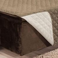 Protetor De Sofá Assento 1,80m Retrátil Mr100% Poliéster - Palha/cáqui - 3