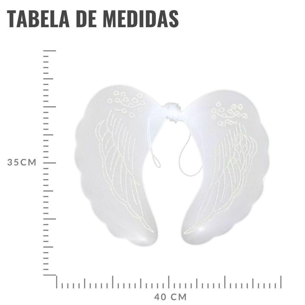 Kit Fantasia Anjo Infantil Com Asa Saia E Tiara - 1 Unidade - 9