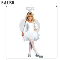 Kit Fantasia Anjo Infantil Com Asa Saia E Tiara - 1 Unidade - 7