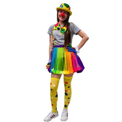 Fantasia De Palhaça Colorida - 7 Itens