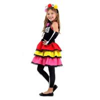 Fantasia Caveira Mexicana Colour Infantil Tamanho P - 2