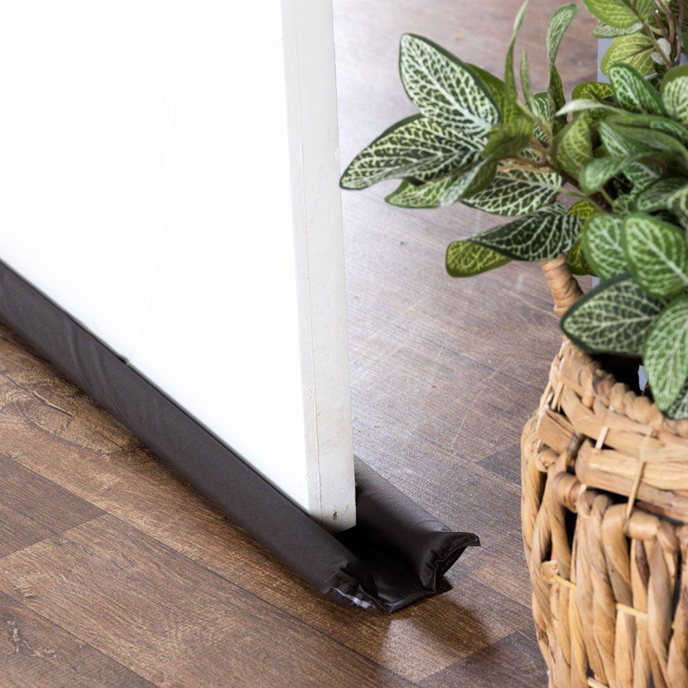 Protetor De Porta Duplo 100cm 1 Peça De Vinila Bagun Impermeável 100% Policloreto - Marrom - 4