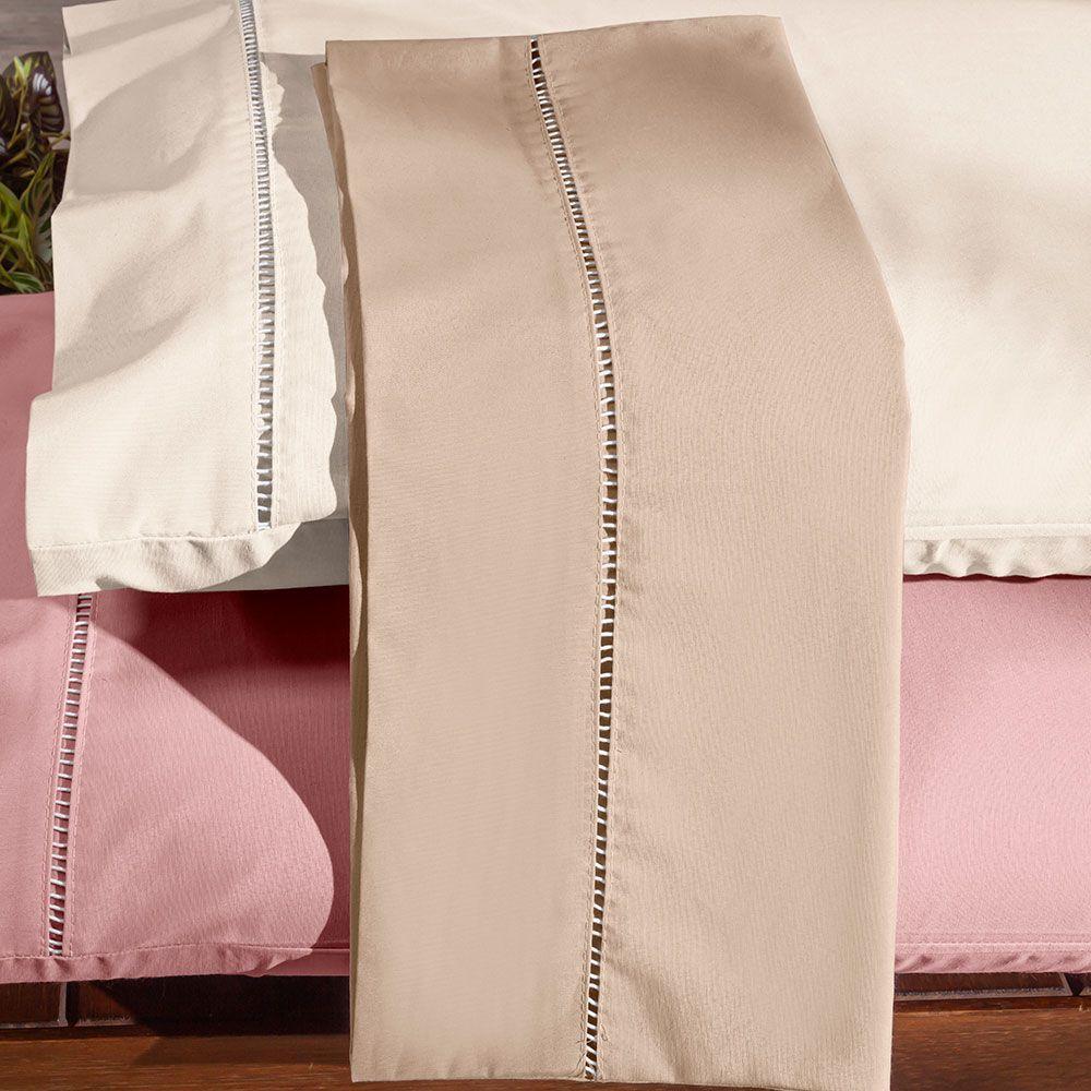 Fronha Avulsa 70cm X 50cm 1 Peça Paris Percal 150 Fios 100% Algodão - Branco - 4