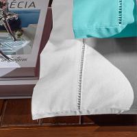 Fronha Avulsa 70cm X 50cm 1 Peça Paris Percal 150 Fios 100% Algodão - Branco - 3