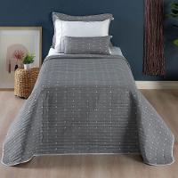 Kit Cobre Leito Solteiro 4 Peças Bordado Urbany Hipercal 400 Fios 100% Poliéster - Cinza - 3