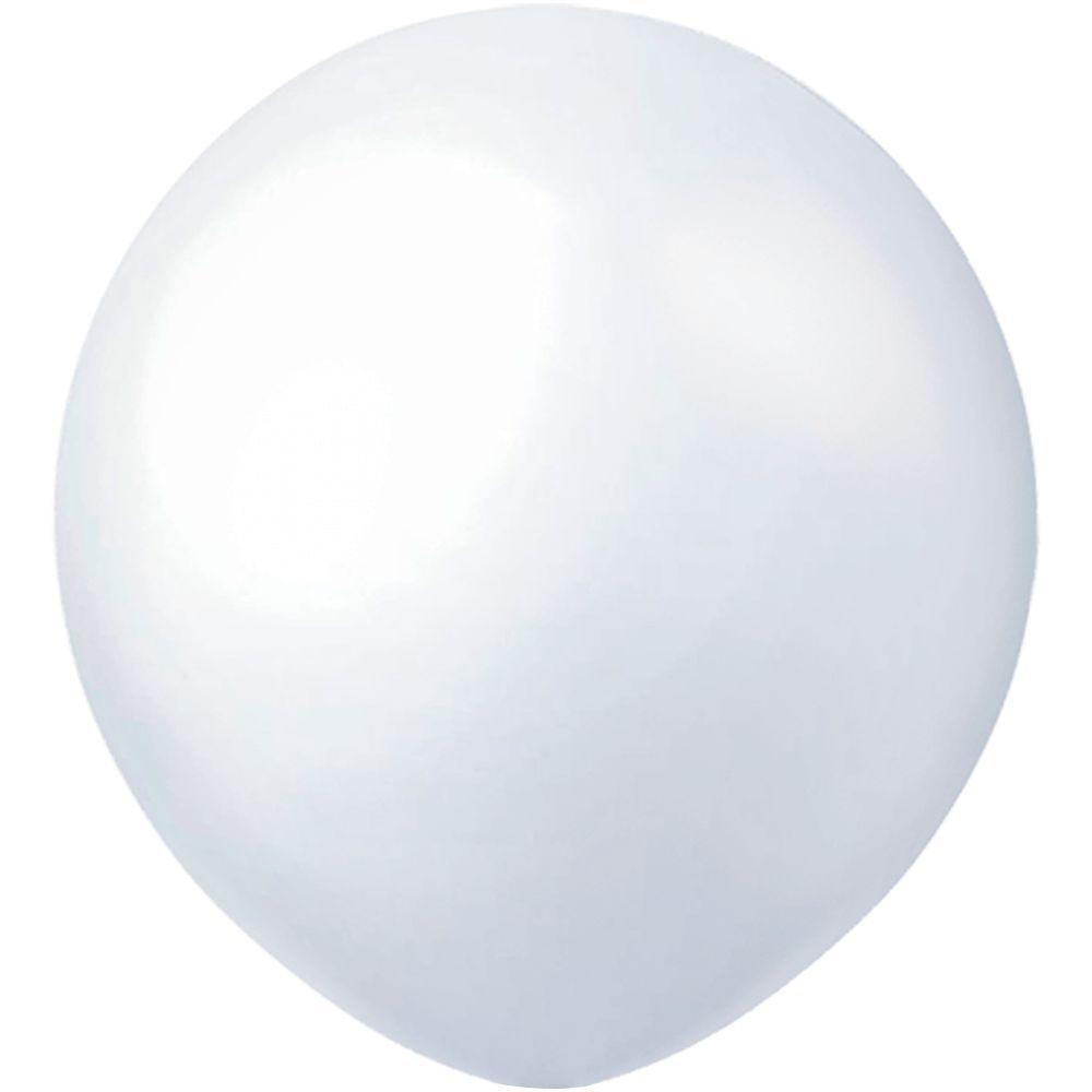 Balão Látex Branco - 16 Polegadas - 10 Unidades - 1