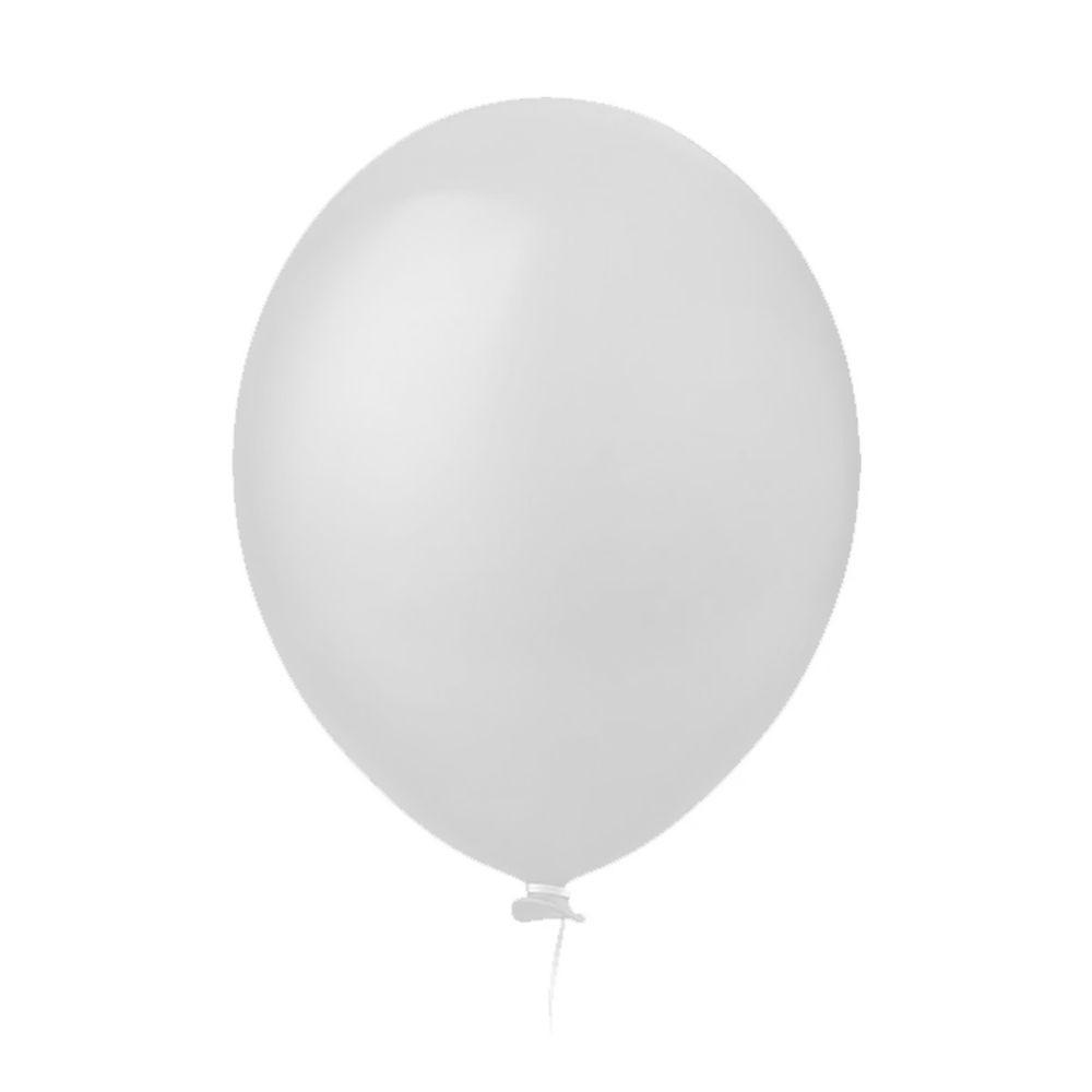 Balão De Látex Branco Liso - 5 Polegadas - 50 Unidades - 1