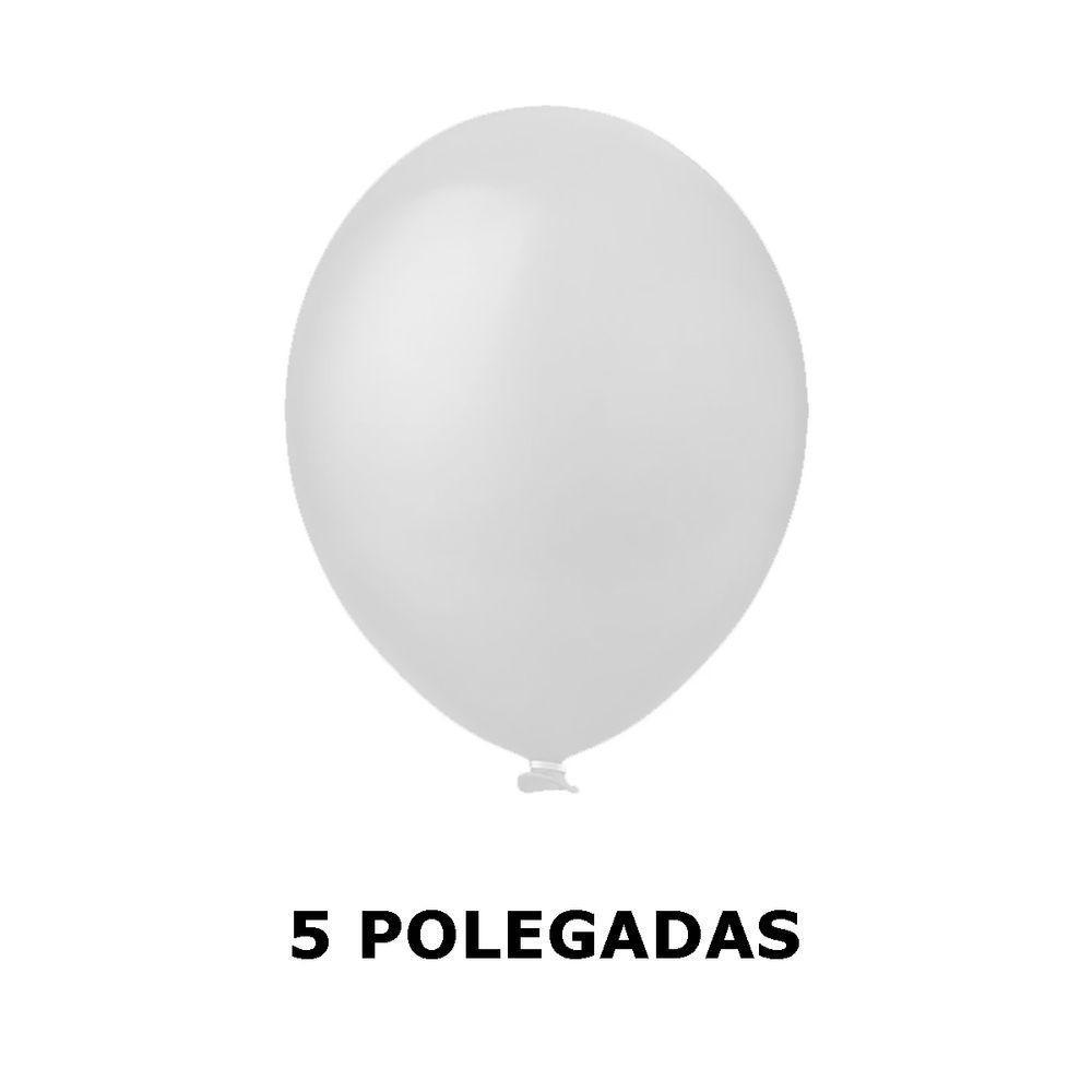 Balão De Látex Branco Liso - 5 Polegadas - 50 Unidades - 3