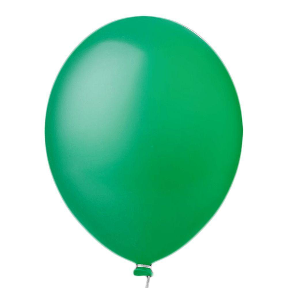 Balão Látex Verde Bandeira - 9 Polegadas - 50 Unidades - 1