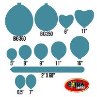 Balão Látex Azul ártico - 9 Polegadas - 50 Unidades - 3