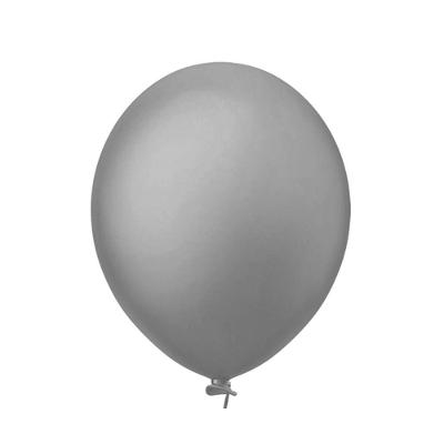 Balão Látex Cinza - 5 Polegadas - 50 Unidades