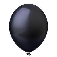 Balão Látex Preto - 9 Polegadas - 50 Unidades - 1