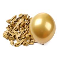 Balão Cromado Alumínio Dourado - 9 Polegadas - 25 Unidades - 2