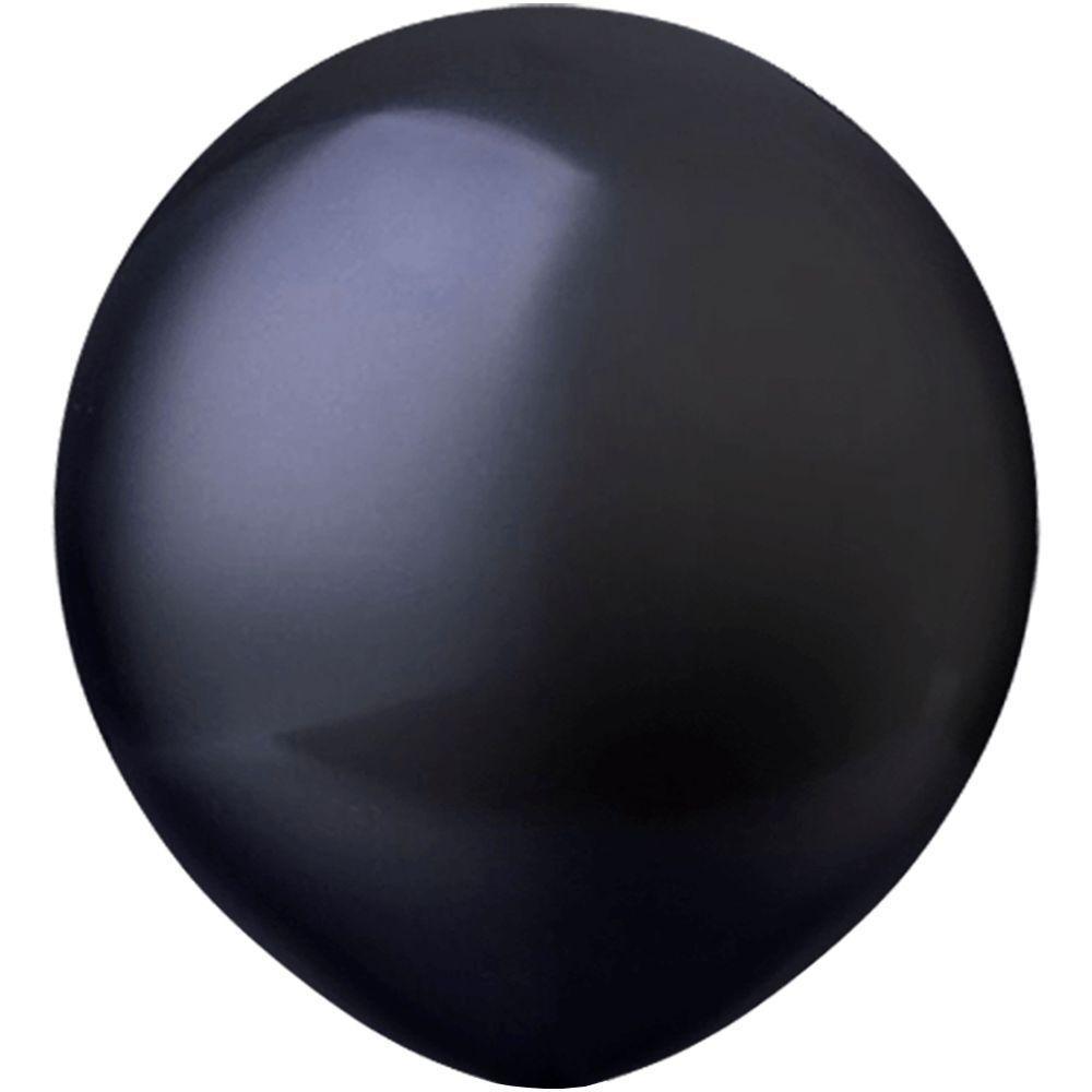 Balão Látex Preto - 16 Polegadas - 10 Unidades - 1