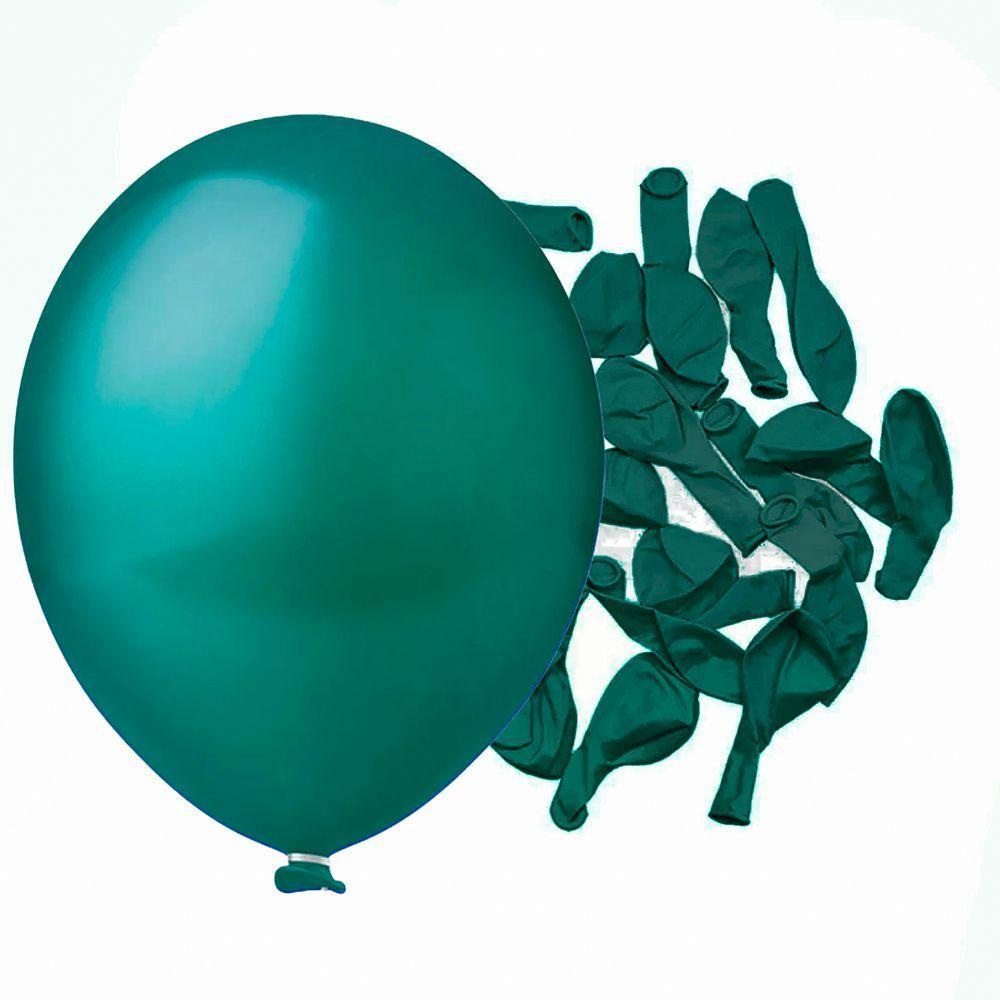 Balão Látex Verde - 9 Polegadas - 50 Unidades - 2