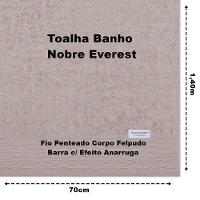 Toalha Banho Buettner Nobre 100% Algodão Fio Penteado Everest 70cm X 140m Bege - 4