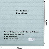 Toalha Banho Buettner Nobre 100% Algodão Fio Penteado Línea 70cm X 1,40m Mineral - 3
