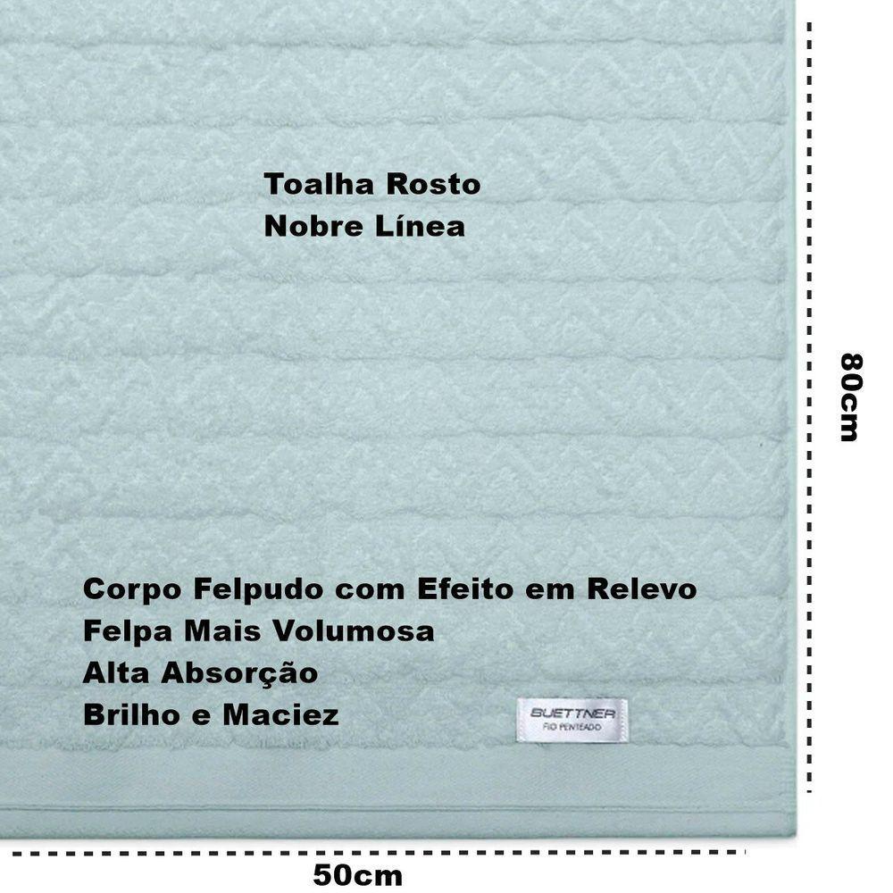 Jogo De Toalha Buettner Linea Nobre 100% Algodão Fio Penteado 5 Peças Mineral E Pérola - 4