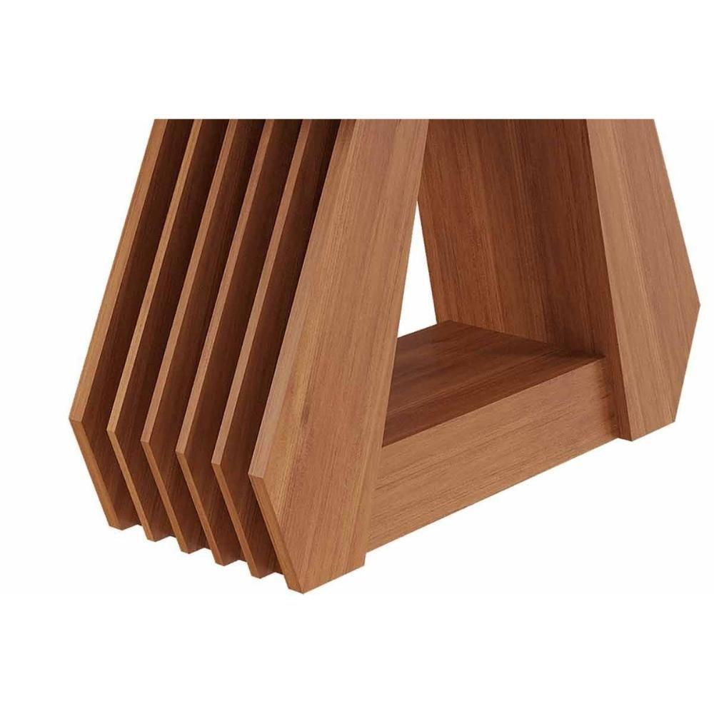 Mesa De Sala Jantar ágata Com Tampo Madeirado Vidro 180x90cm Cinamomo/off White - Cimol - 5