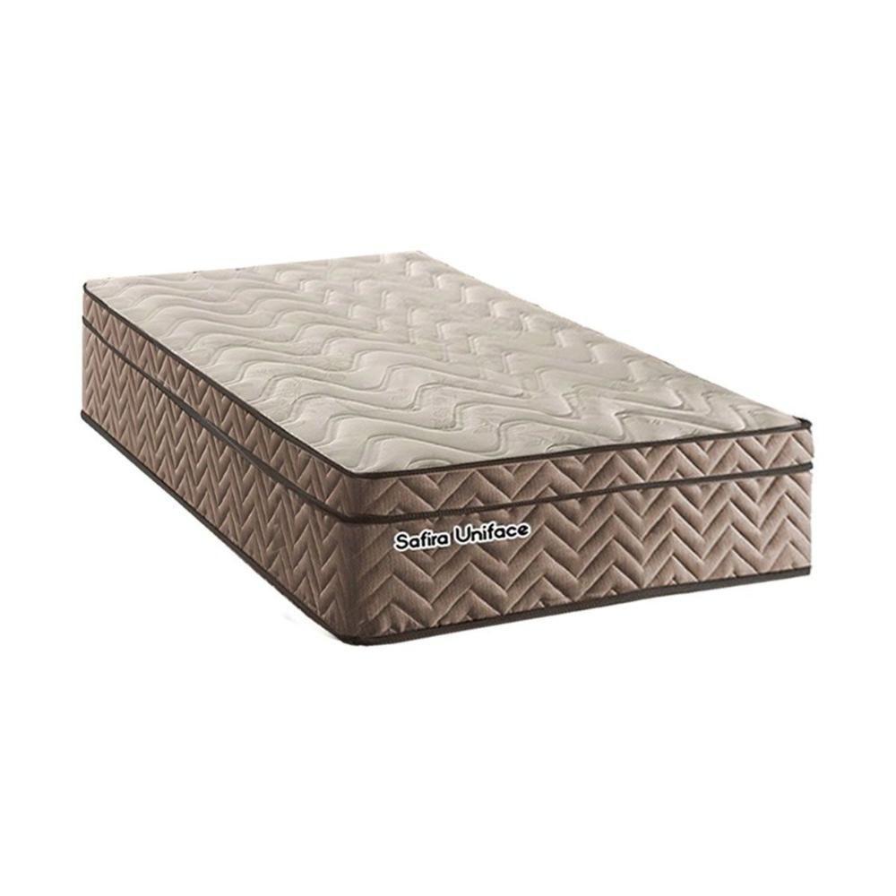 Colchão Solteiro Molas Ensacadas Masterpocket Safira Uniface Rustico Bege 88x188x30 - Paropas - 1